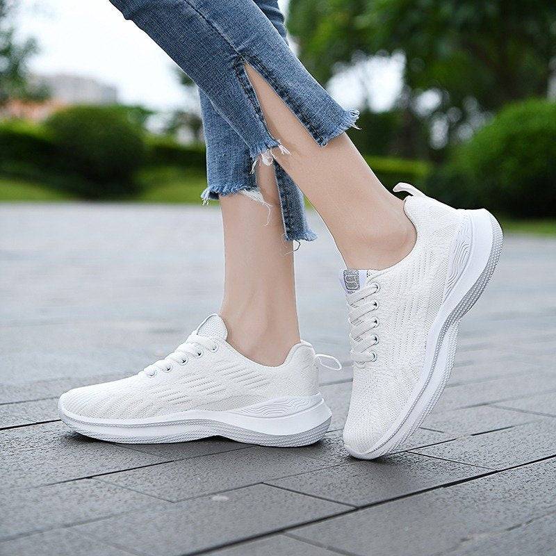   Women  Shoes Elastic Mesh EVA Nonslip Summer 2023 Jogging Sneakers