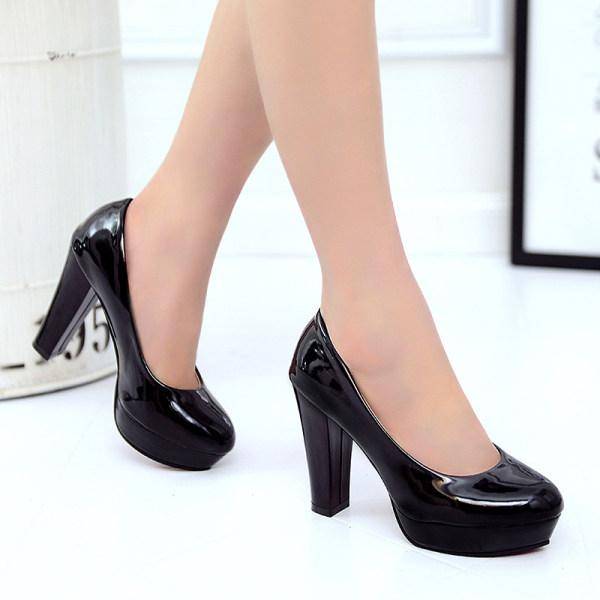 Women's Pumps Chunky High Heels