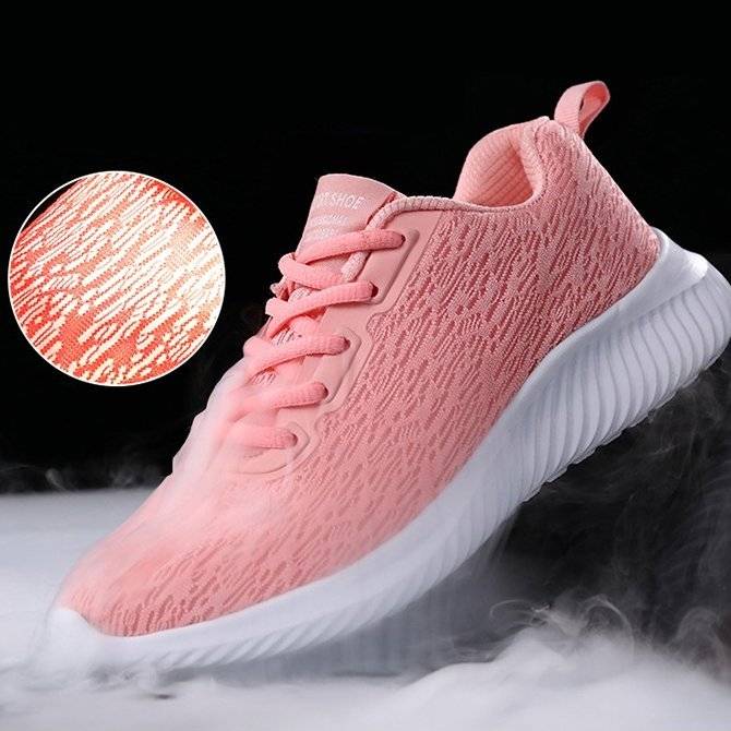   Women  Shoes Skin-friendly Mesh Arch Support Casual Jogging Sneakers