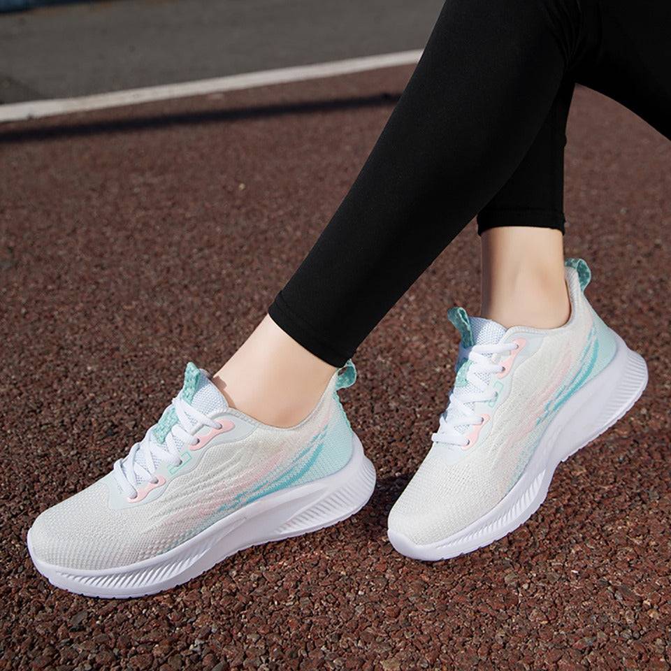   Women  Shoes Shock-resistance Mesh Lightweight Running Sneakers