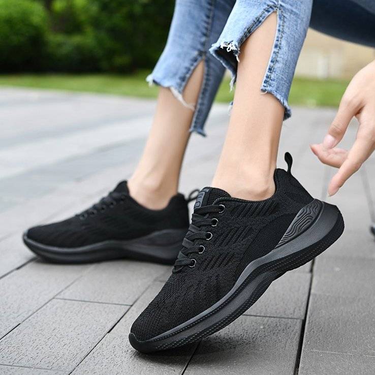   Women  Shoes Elastic Mesh EVA Nonslip Summer 2023 Jogging Sneakers