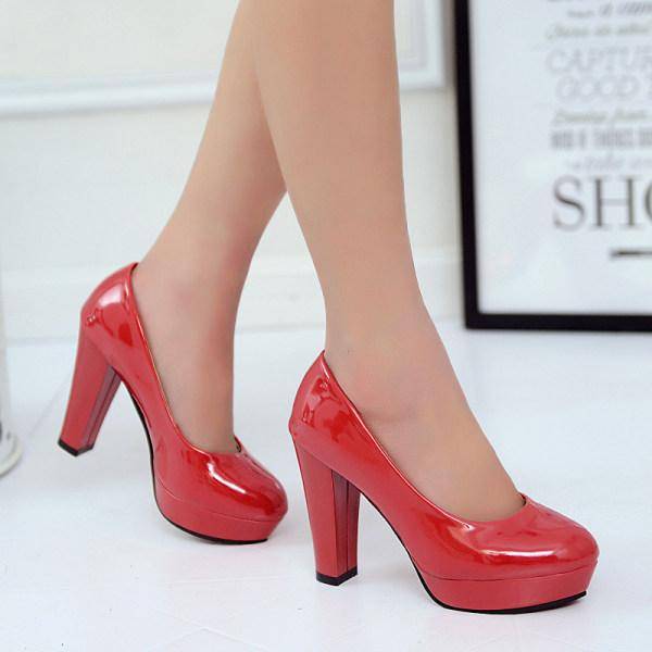 Women's Pumps Chunky High Heels