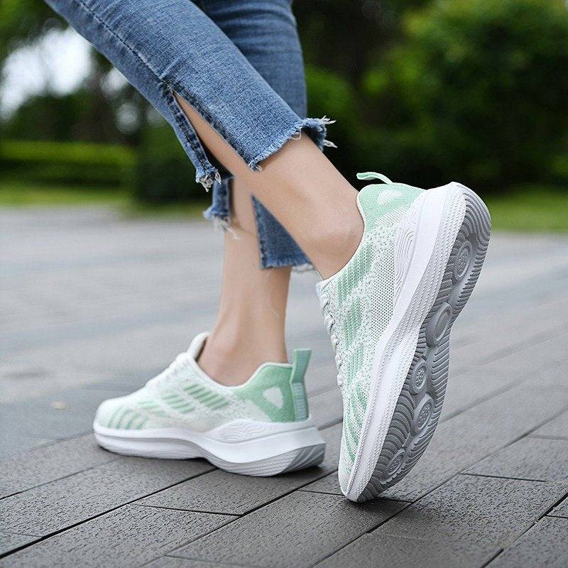   Women  Shoes Elastic Mesh EVA Nonslip Summer 2023 Jogging Sneakers