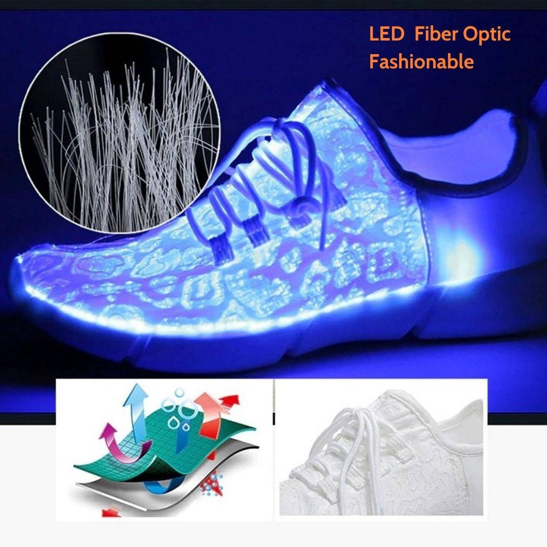   Women Led Fiber Optic  Sneakers