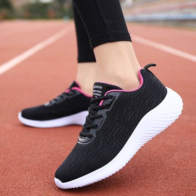   Women  Shoes Skin-friendly Mesh Arch Support Casual Jogging Sneakers