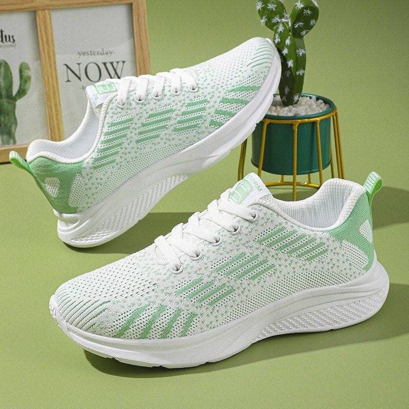   Women  Shoes Elastic Mesh EVA Nonslip Summer 2023 Jogging Sneakers