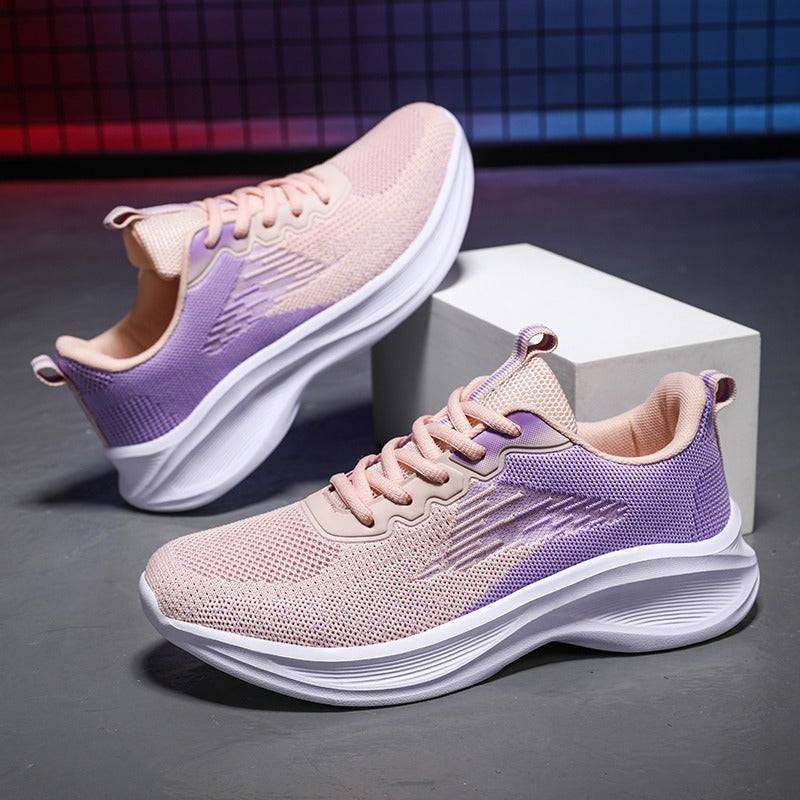   Women  Shoes Thick Sole Gradient Colorful Sports Sneakers