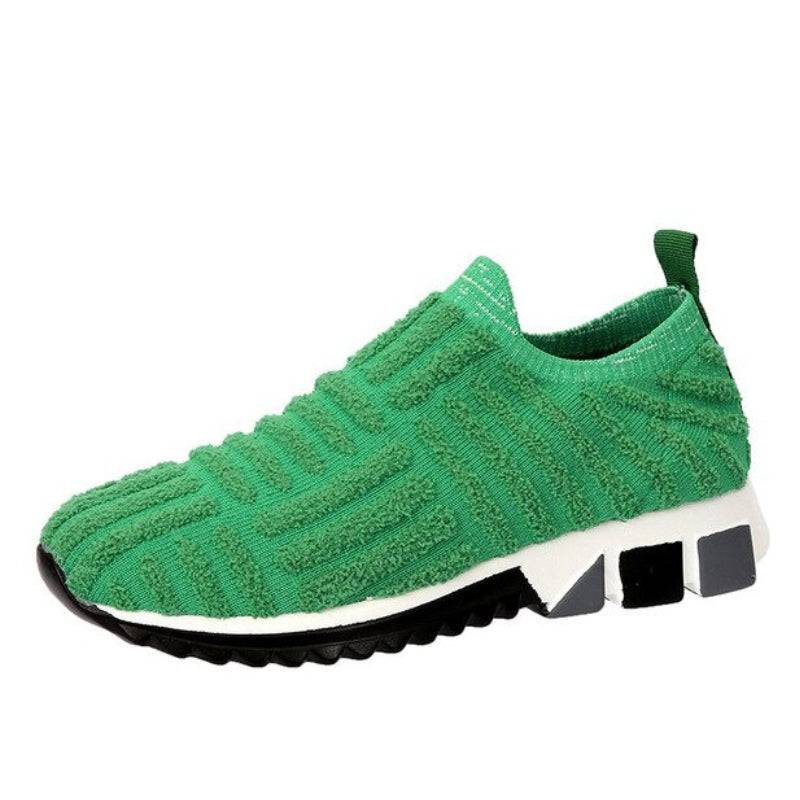   Women  Shoes Knit Slip-on Comfy Leisure Sneakers