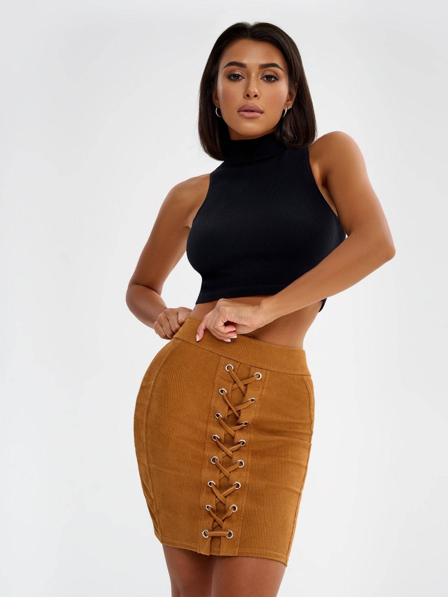 Skirt Athena Caramel Velvet