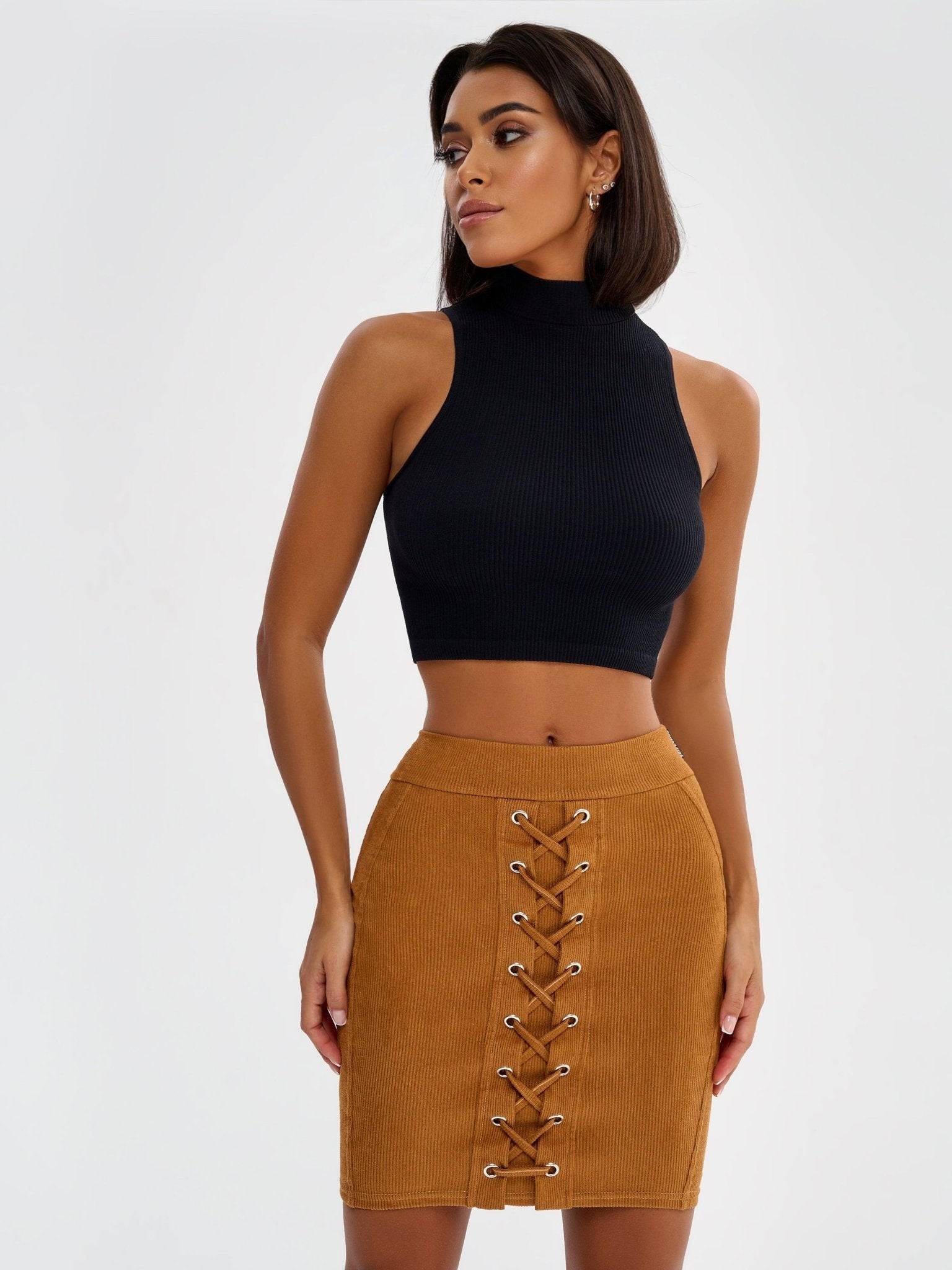 Skirt Athena Caramel Velvet