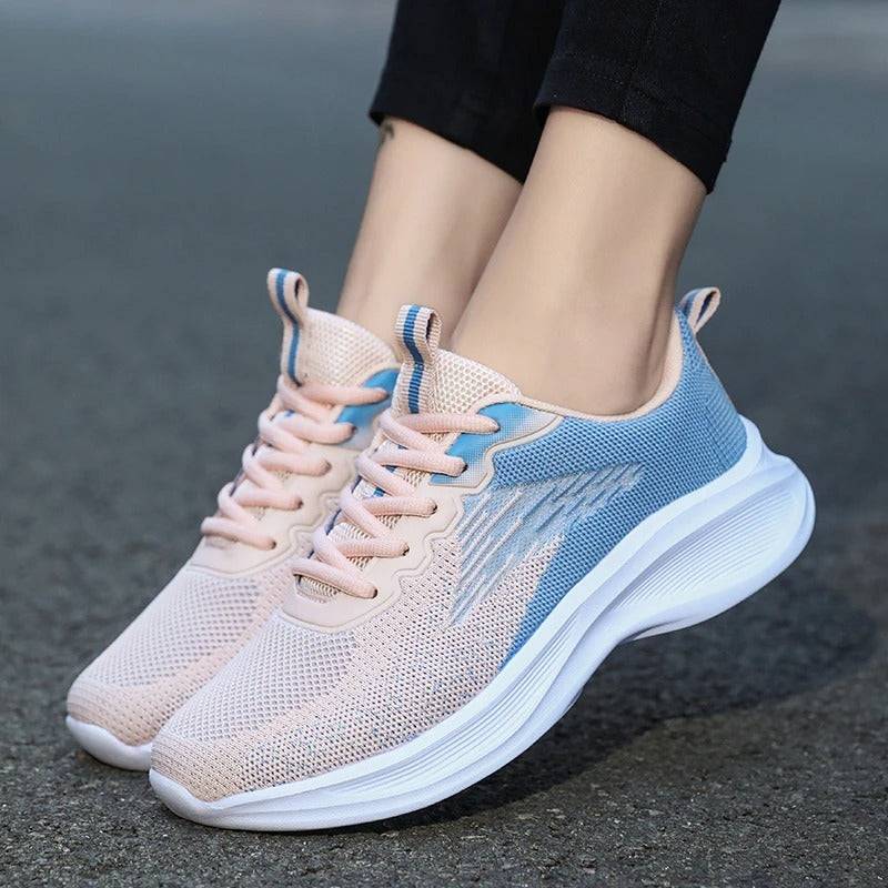   Women  Shoes Thick Sole Gradient Colorful Sports Sneakers