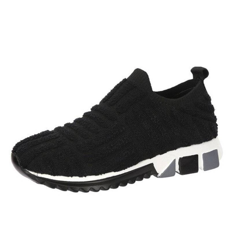   Women  Shoes Knit Slip-on Comfy Leisure Sneakers