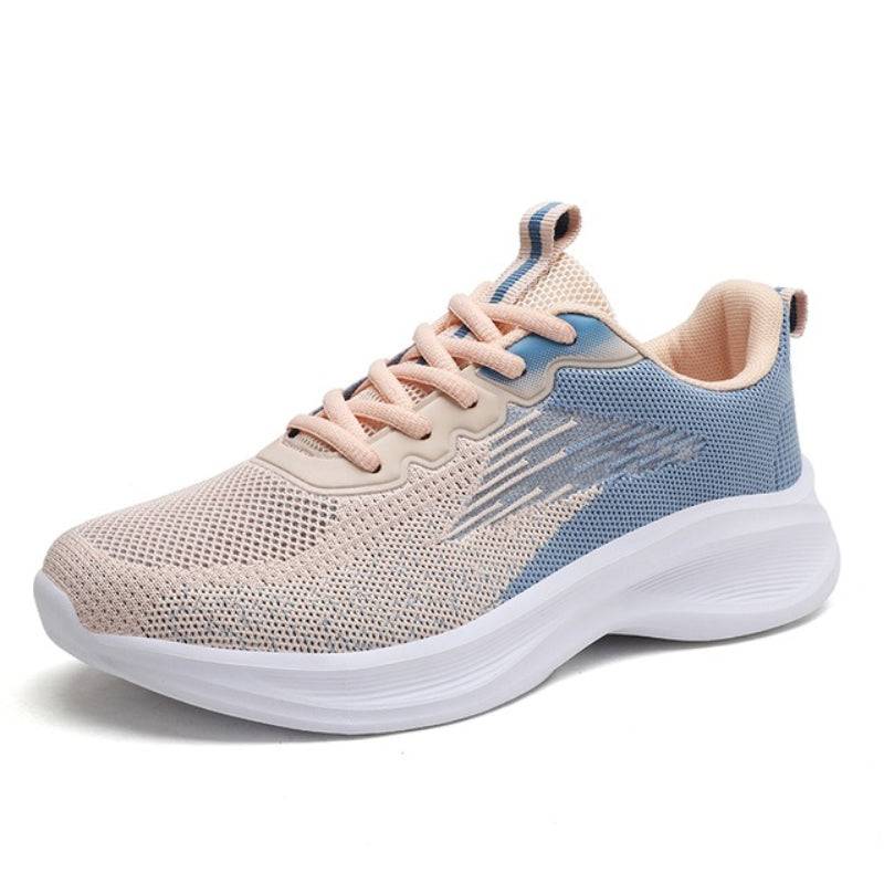   Women  Shoes Thick Sole Gradient Colorful Sports Sneakers