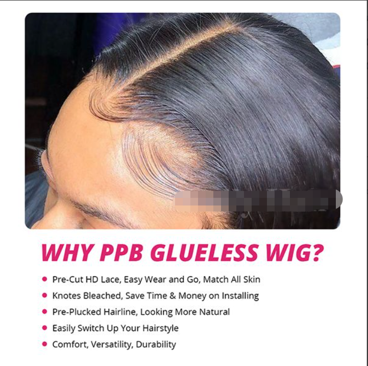 Glueless Wear And Go Human Hair Wigs Pre-Plucked Bleached Knots Pre Cut Lace Wig 5x5 HD Lace Closure Wig Body Wave PPB Wigs
