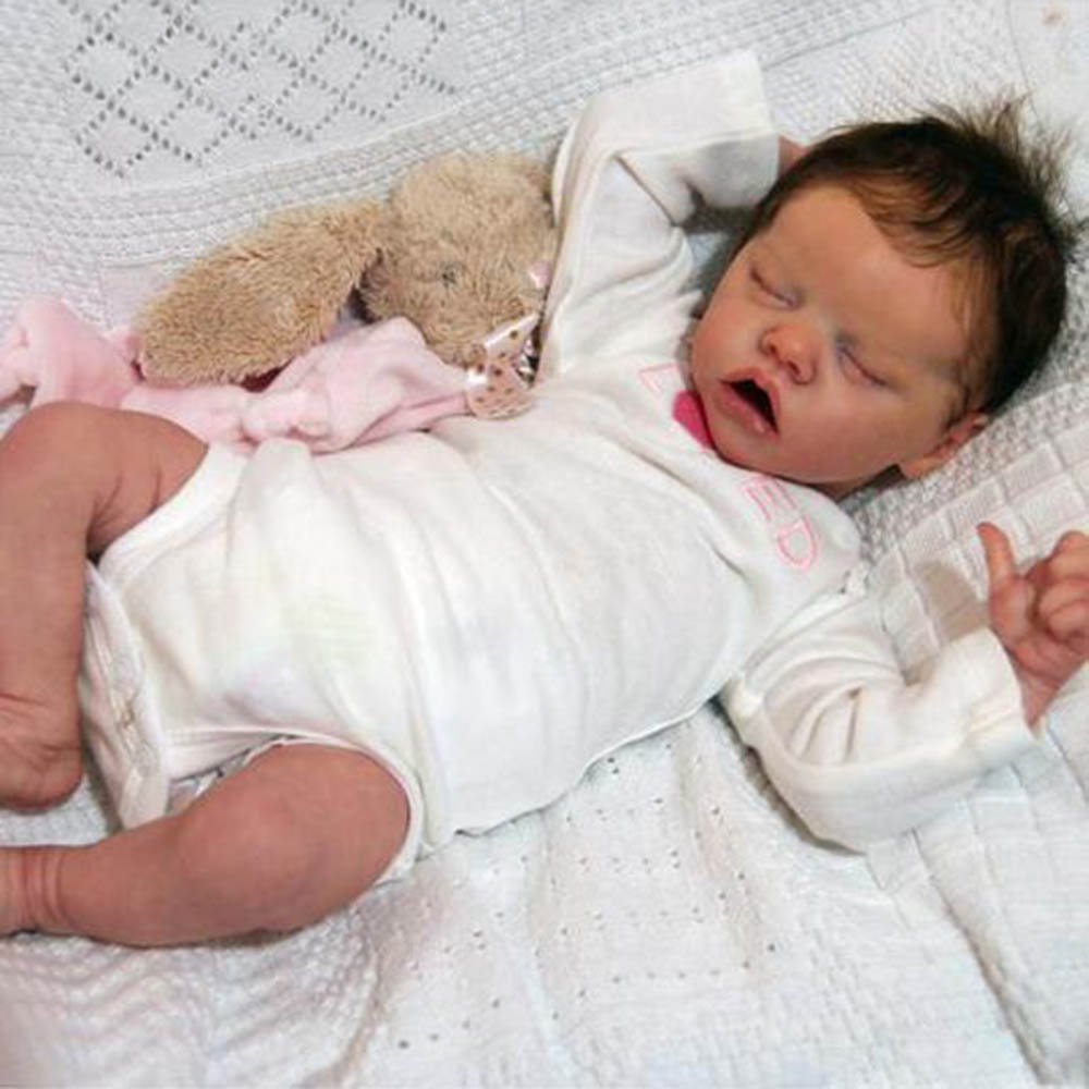 Reborn Twin A 17" Full Silicone Rayna Reborn Baby Doll Girl