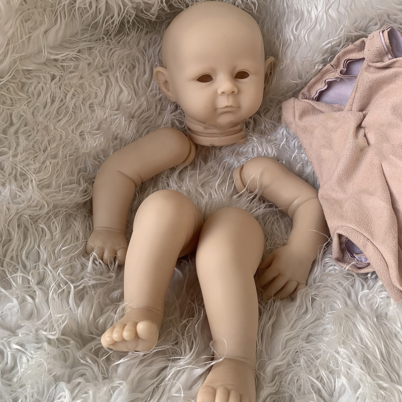 19 Inch Raven Kit Original Size Bebe Reborn Baby Doll Kit Vinyl Unpainted  Unfinished Blank Doll