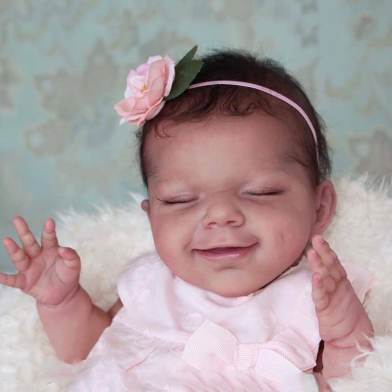 20" Heartbeat Karry Smile April Reborn Baby Doll Girl-April Series