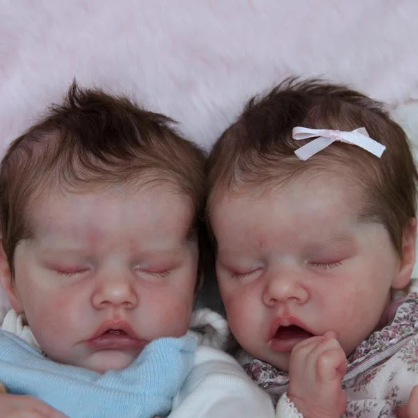 12'' Real Lifelike Twins Sister Debbie and Deborah Reborn Baby Doll Girl