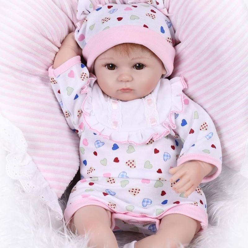 16 Inches Lifelike Cloth Boby Dolls Reborn Dolls Girls-www.rebornarts.com