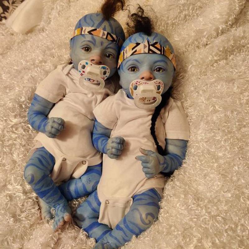 avatar silicone baby twins