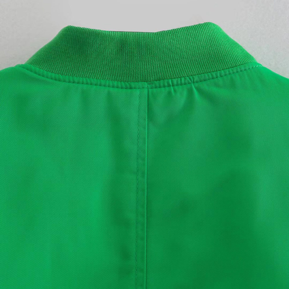 Long Sleeve Zipper Loose Thick Mid-Length Women's Jacket