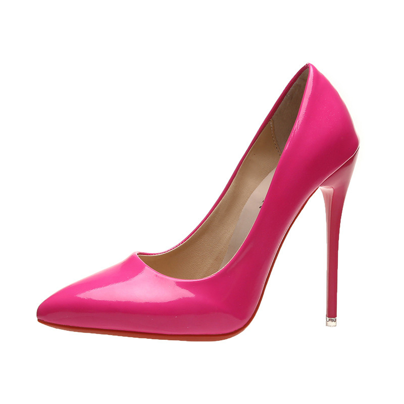 Pointed Toe Slip-On Stiletto Heel Ultra-High Heel(≥8cm) Thin Shoes