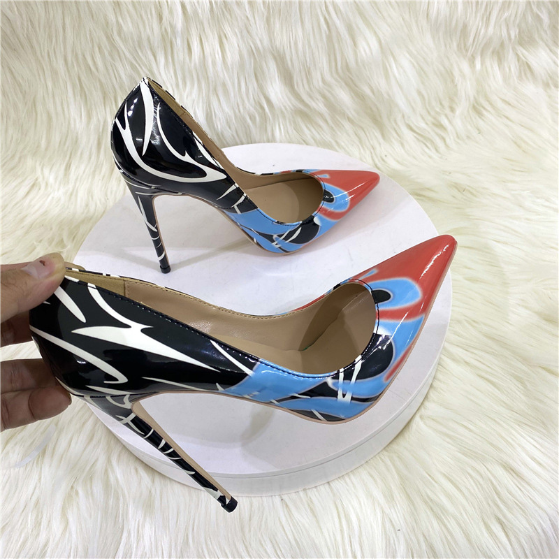 Slip-On Stiletto Heel Pointed Toe Sexy Thin Shoes