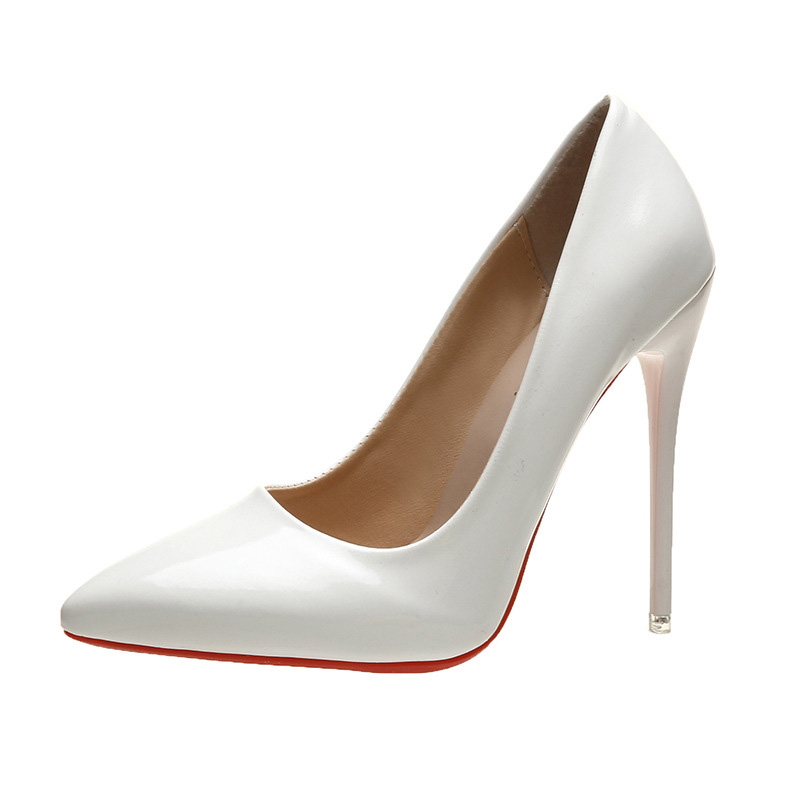 Pointed Toe Slip-On Stiletto Heel Ultra-High Heel(≥8cm) Thin Shoes