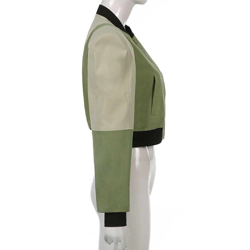 Zipper Long Sleeve Loose Standard Women's Jacket