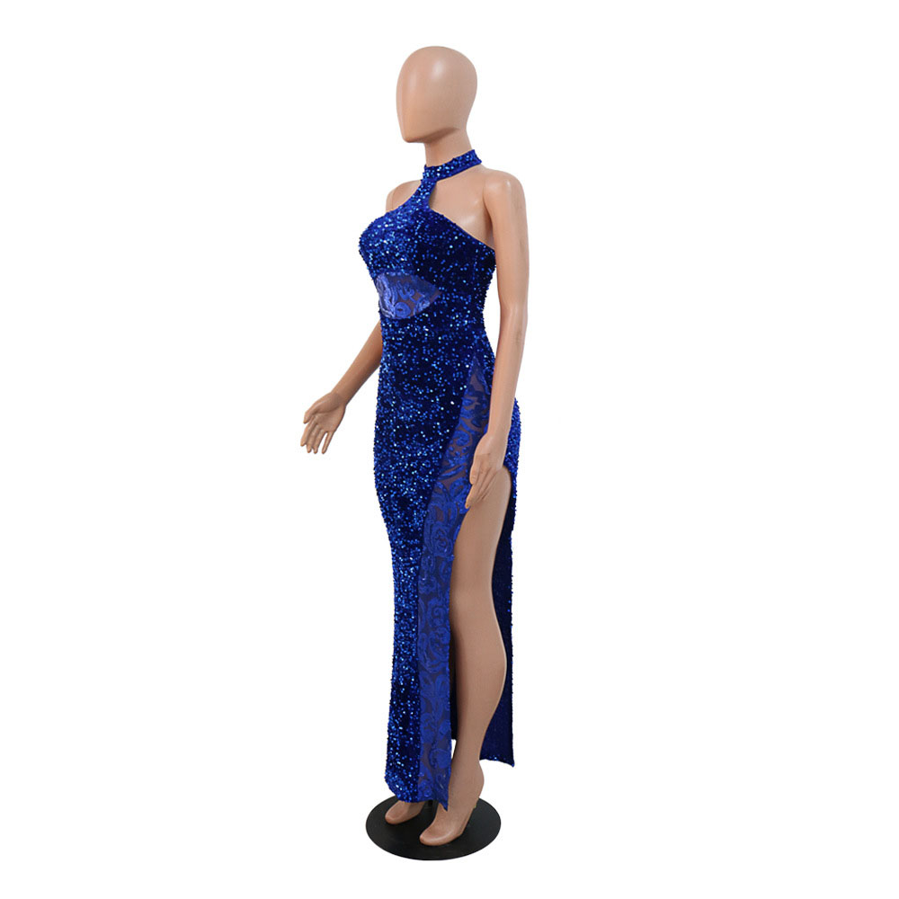 Sleeveless Split Floor-Length Summer Women's Dress