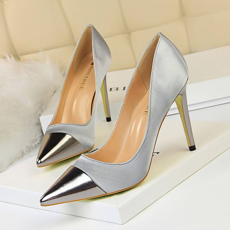 Stiletto Heel Pointed Toe Slip-On Ultra-High Heel(≥8cm) Thin Shoes