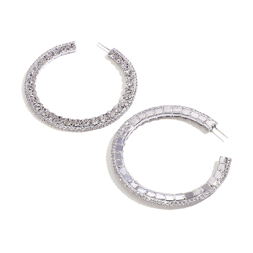 Alloy Geometric Diamante Prom Earrings