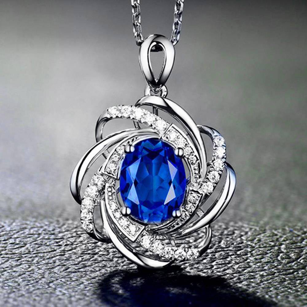 Pendant Necklace European E-Plating Floral Female Necklaces