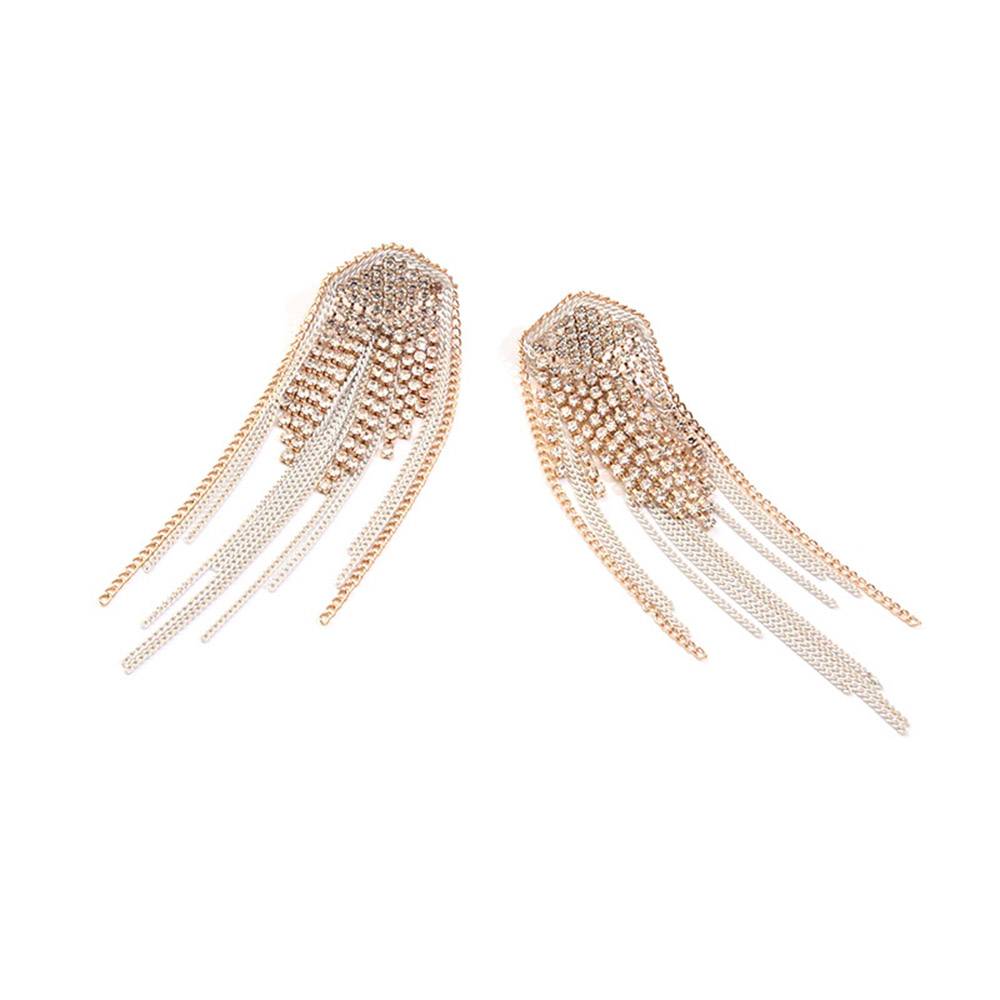 European Zircon Geometric Prom Earrings