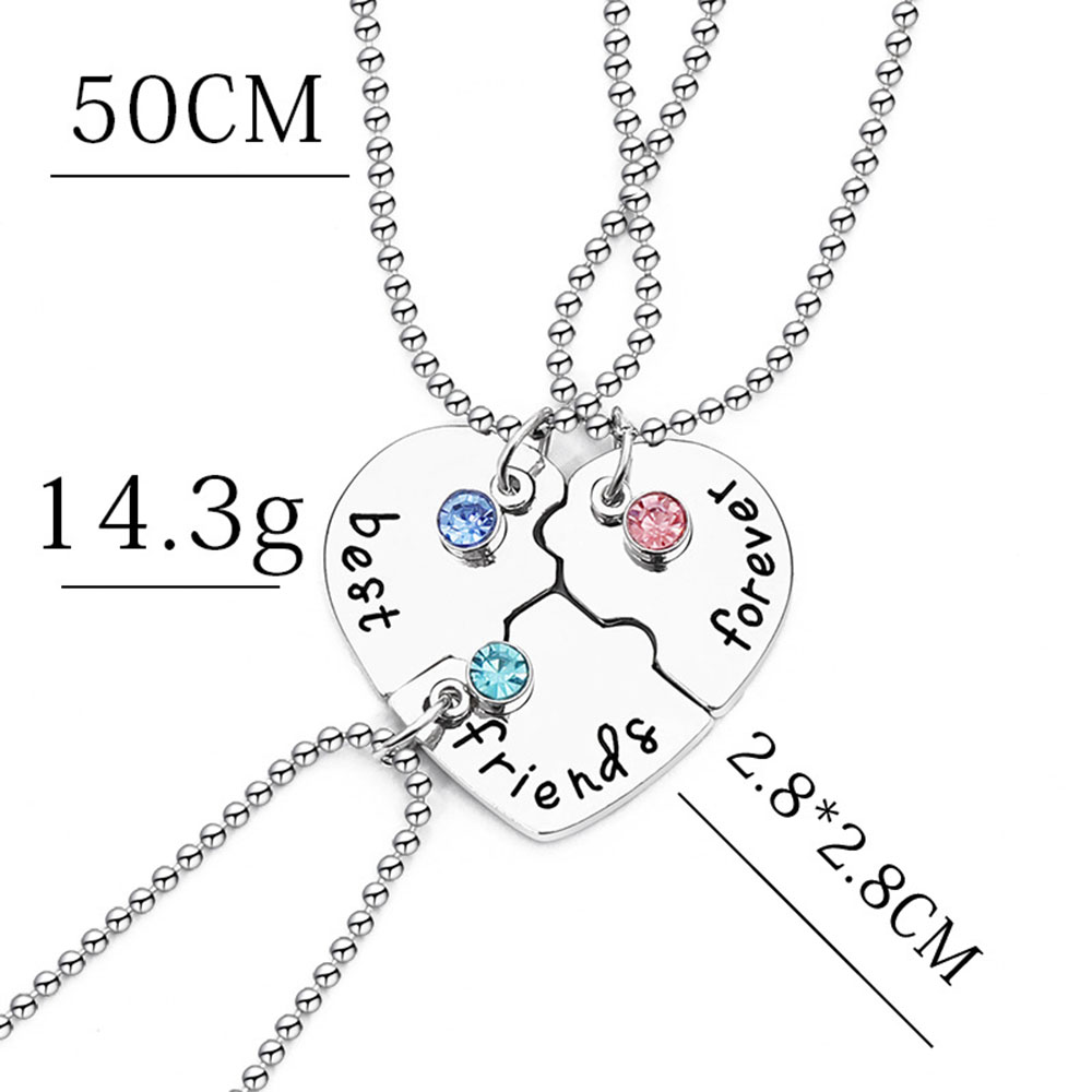 Korean Pendant Necklace Geometric Gemmed Female Necklaces