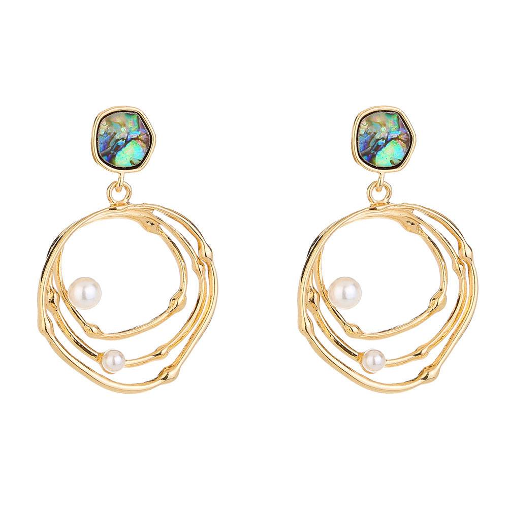 Alloy European E-Plating Geometric Gift Earrings