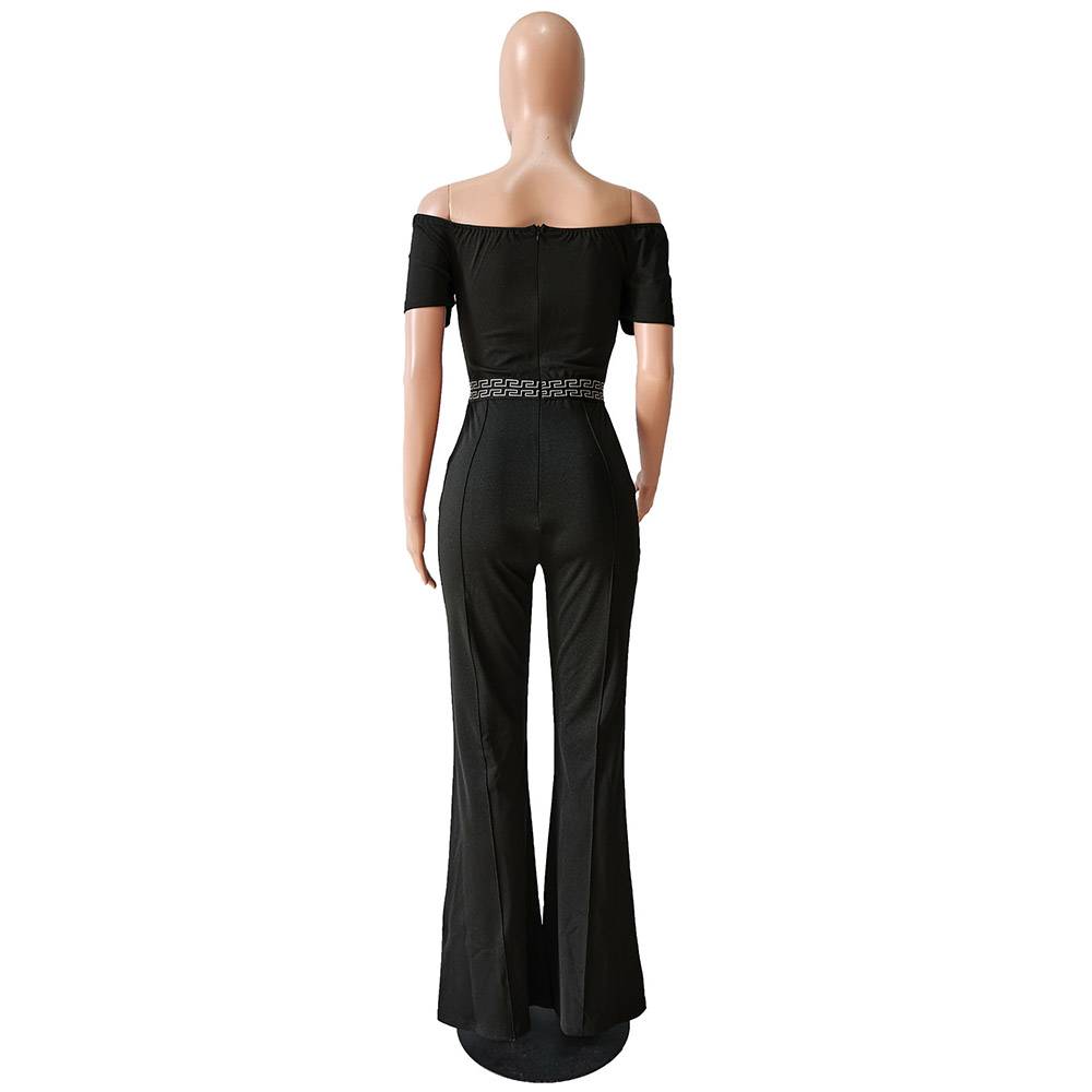Office Lady Full Length Straight Women's Jumpsuit