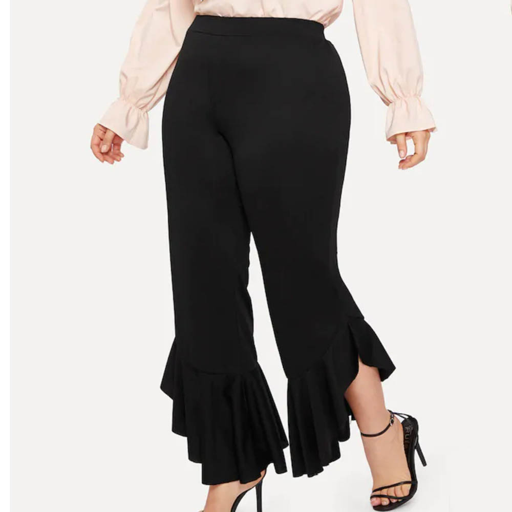 Plain Slim Full Length Women's Casual Pants