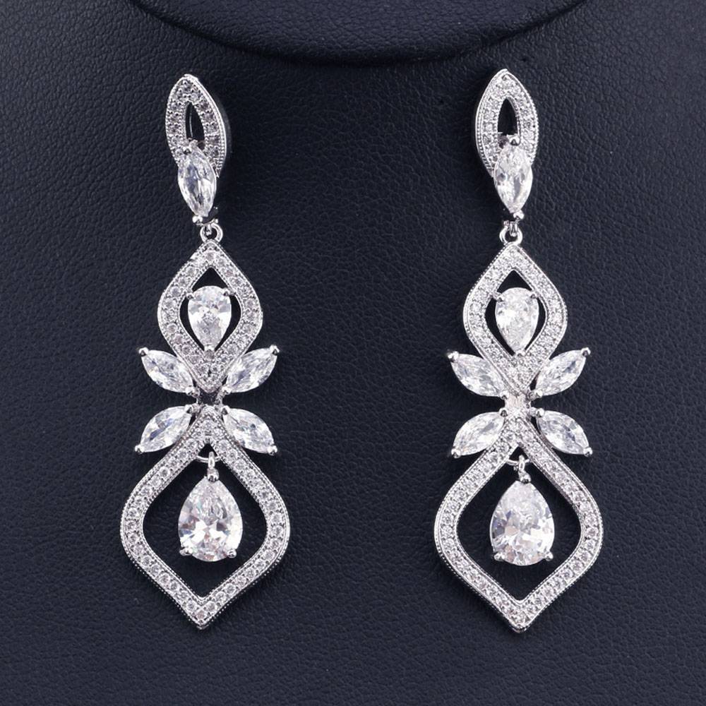 Bronze Japanese Water Drop Party Earrings
