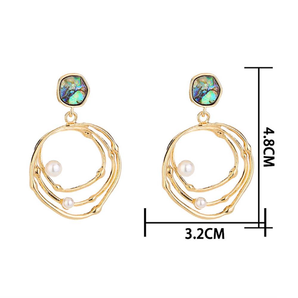 Alloy European E-Plating Geometric Gift Earrings