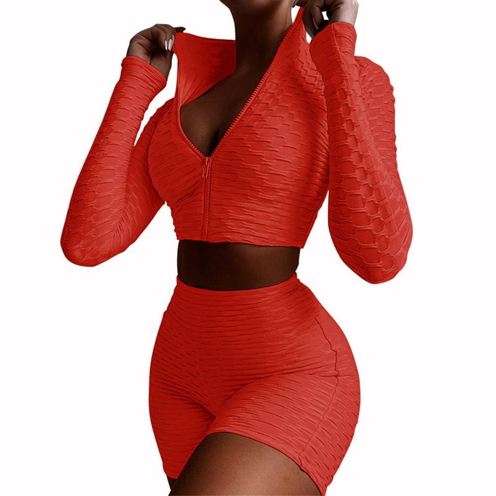Anti-Sweat Solid Running Long Sleeve Clothing Sets