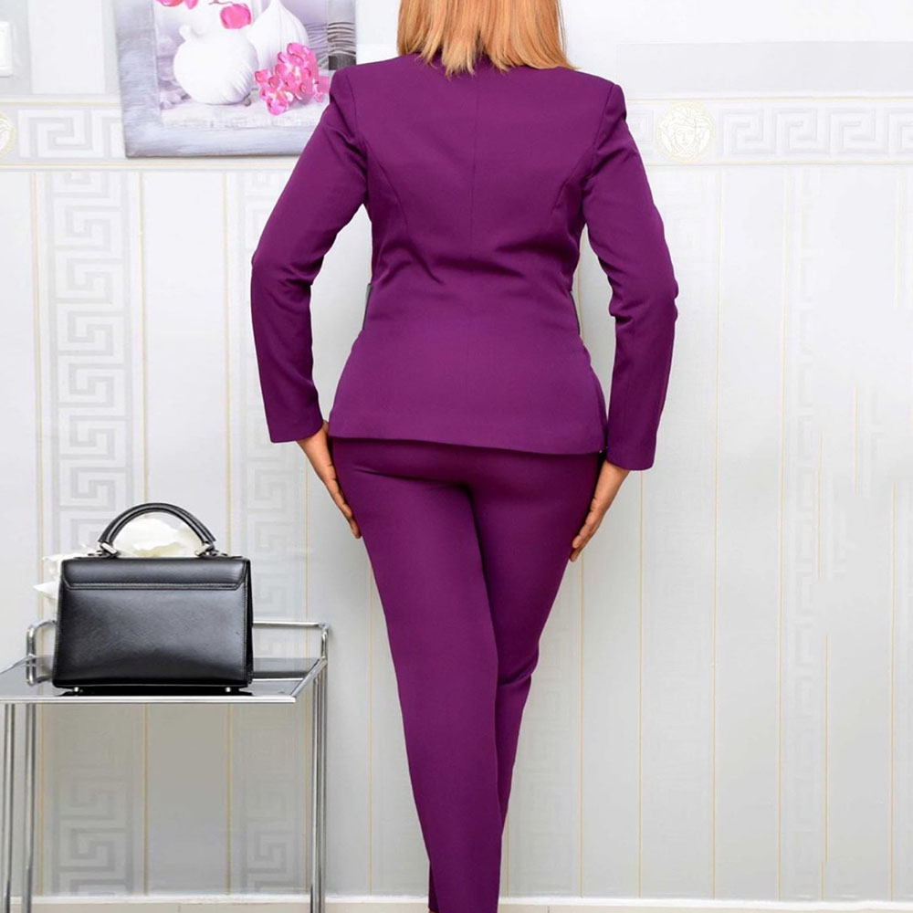 Western Patchwork Blazer Full Length Women's Suit