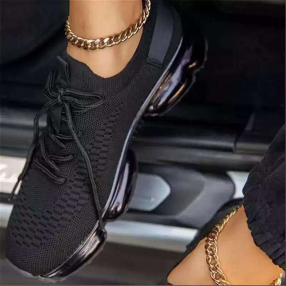 Lace-Up Round Toe Low-Cut Upper Cross Strap Flat With Sneakers