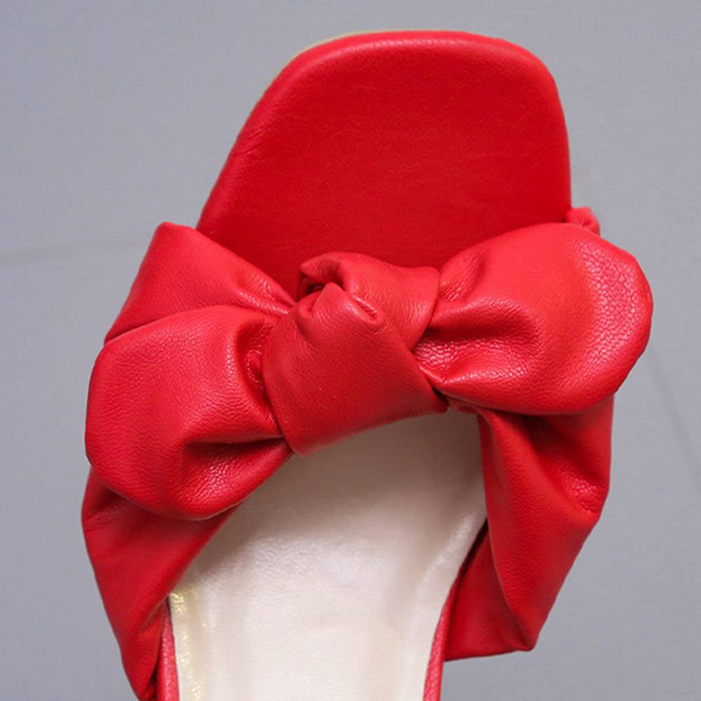 Slip-On Flip Flop Spool Heel Summer Slippers