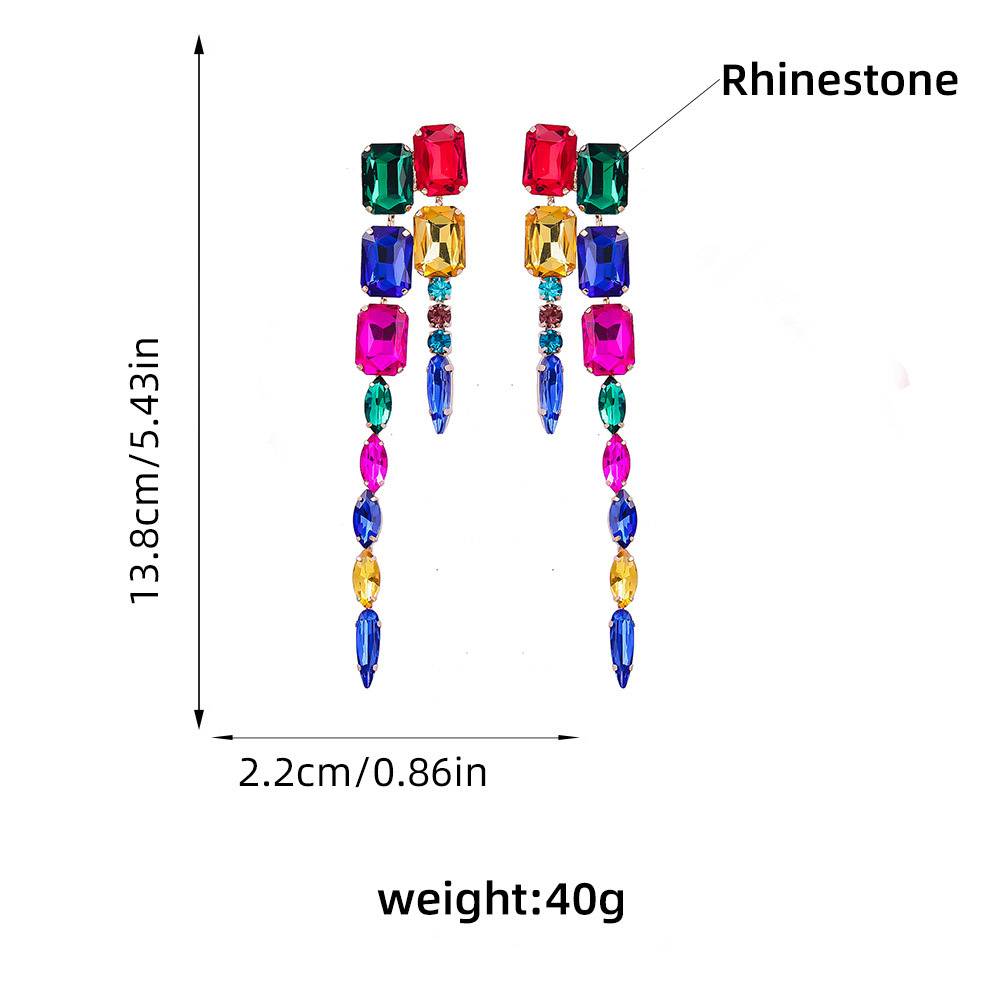 Rhinestone European Geometric Gift Earrings