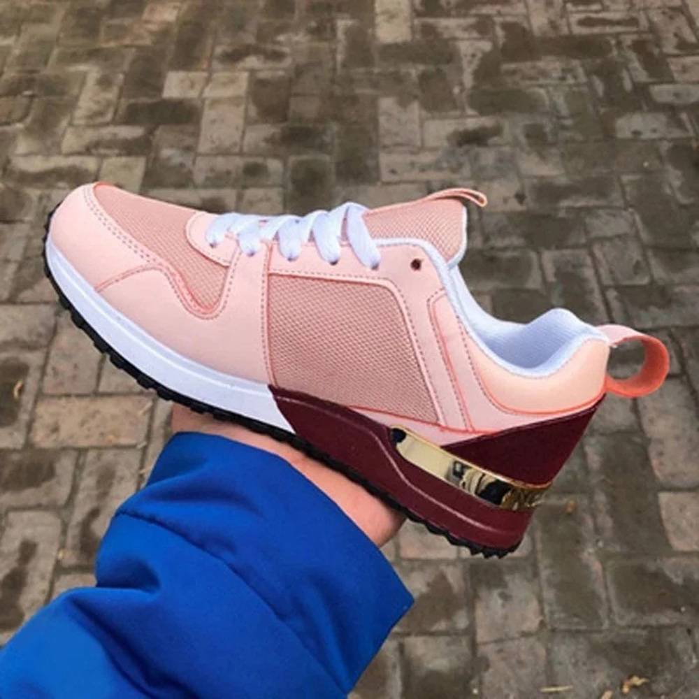 Lace-Up Lace-Up Round Toe Outdoor Sneakers