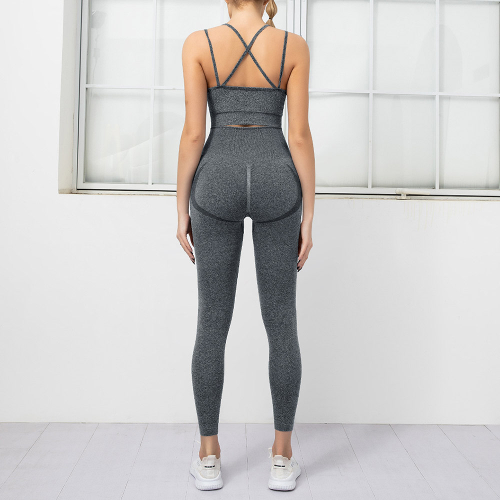Nylon Breathable Sleeveless Yoga Clothing Sets