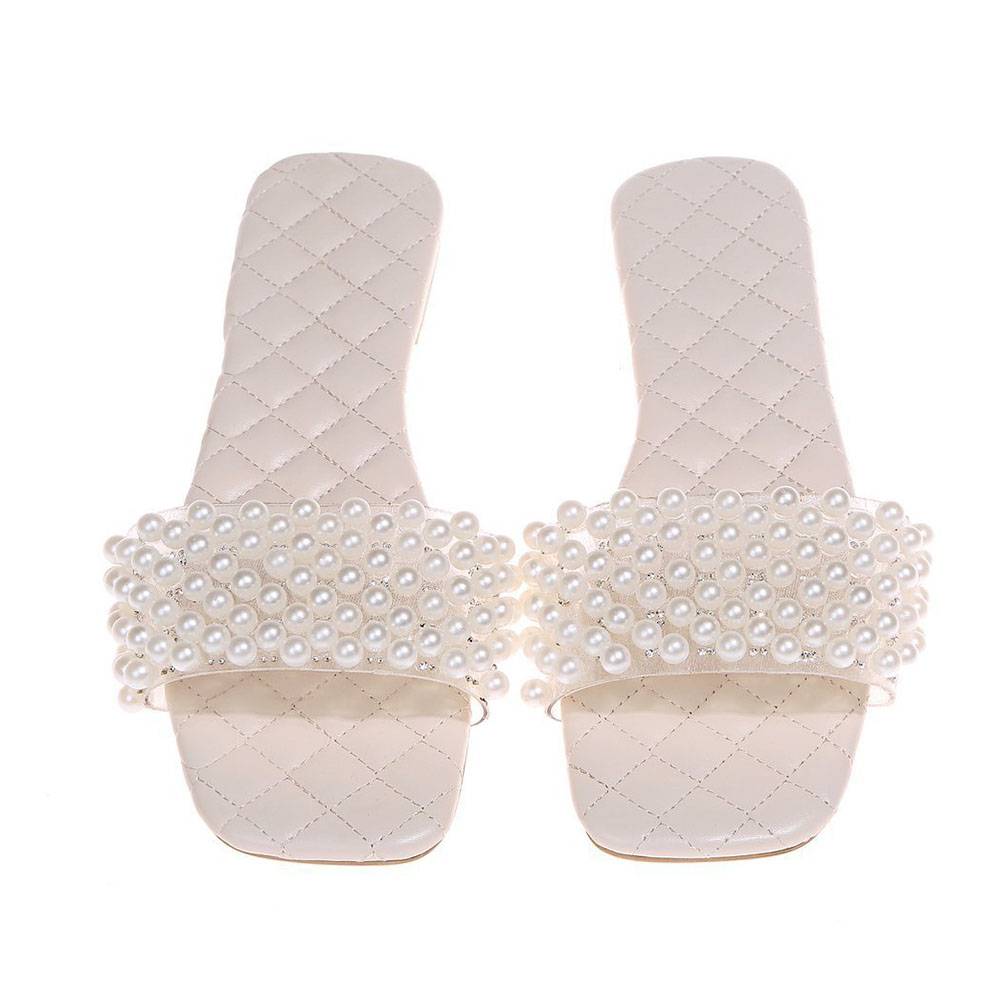 Slip-On Candy Color Flip Flop Block Heel Casual Slippers