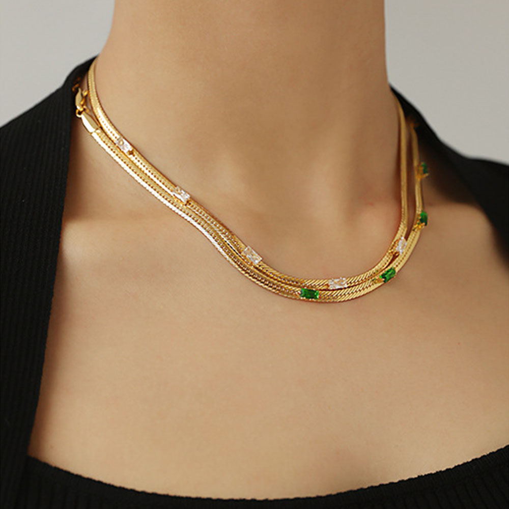 Geometric European Chain Necklace Female Necklaces