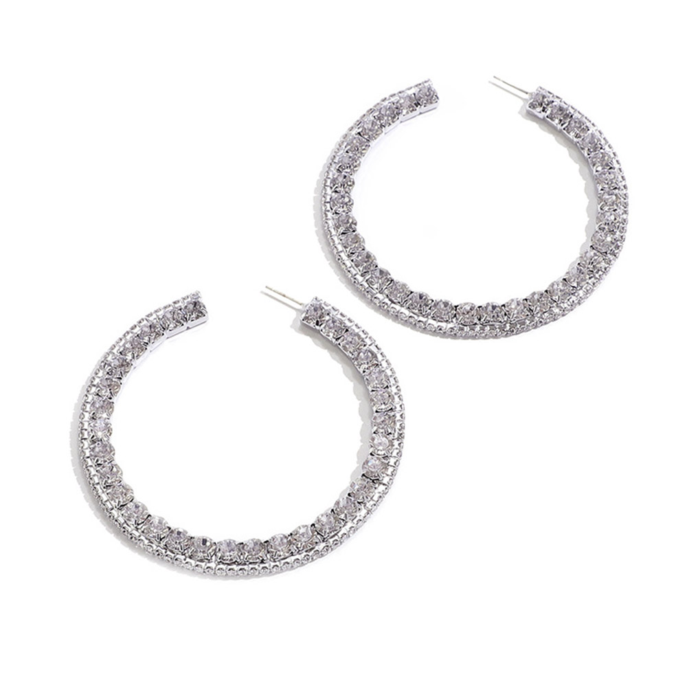 Alloy Geometric Diamante Prom Earrings
